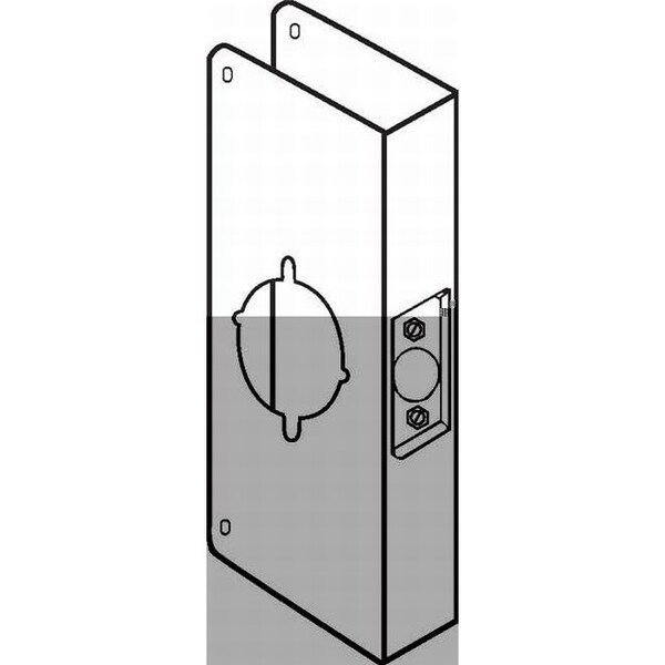 9" Classic Wrap Around for Best and Sargent Lever Locks with 2-3/4" Backset and 1-3/4" Door